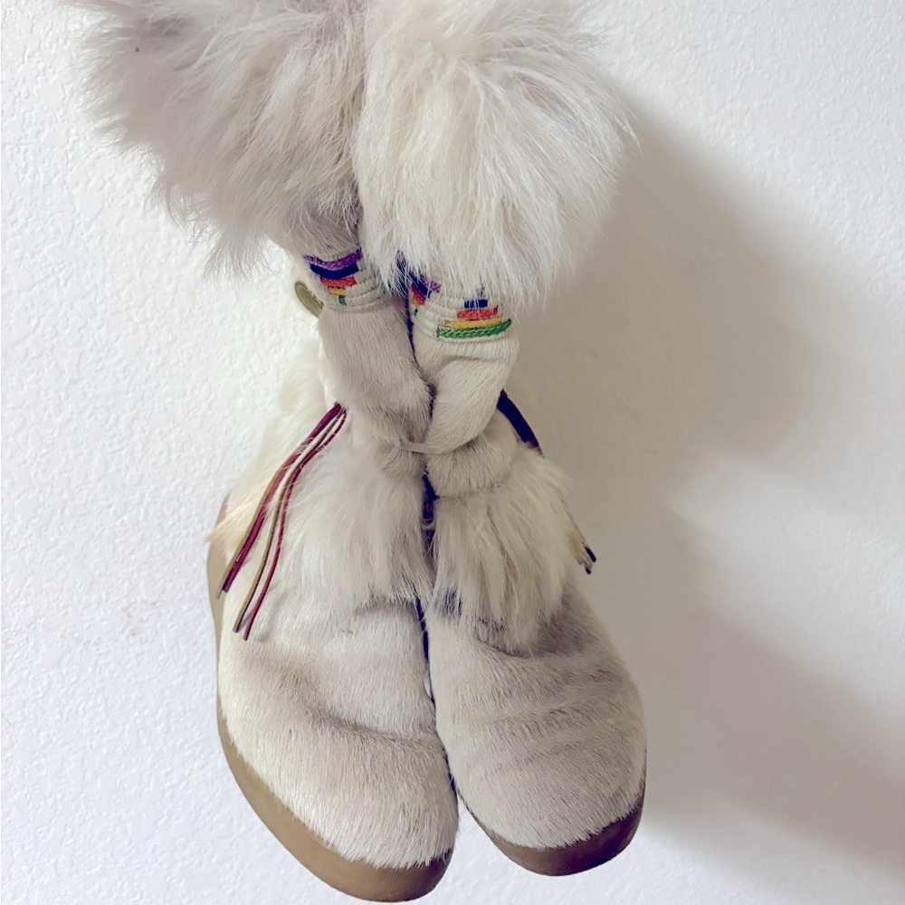 Vintage Tecnica Genuine Fur Boots Sz 41